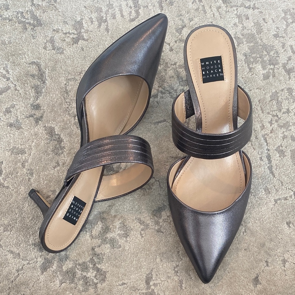 WHBM Metallic Heels - Picture 3 of 6